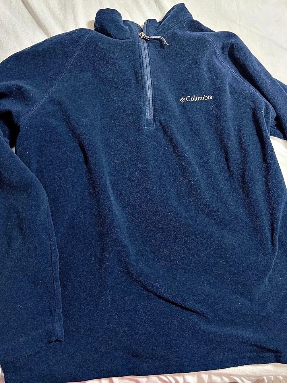Columbia Men’s Blue Half-Zip Fleece Size Small jacket